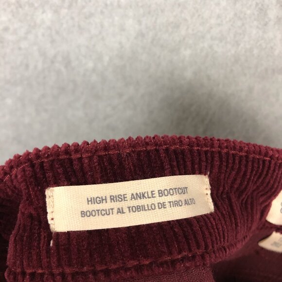 NWT Universal Thread Corduroy Red High Rise Bootcut Ankle Pants - Picture 9 of 9
